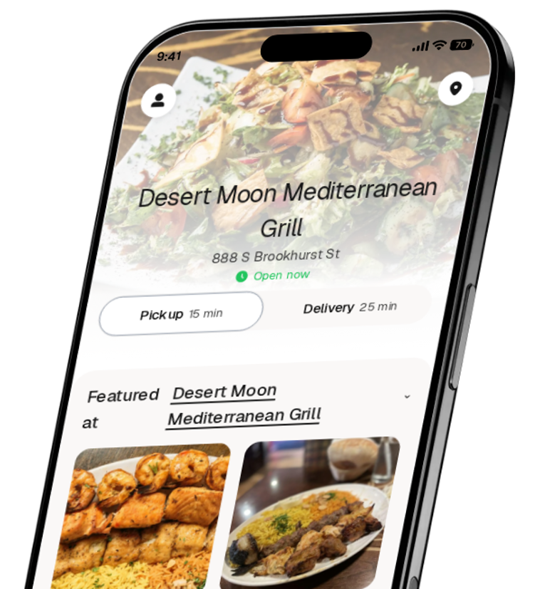 Desert Moon Mediterranean Grill app preview